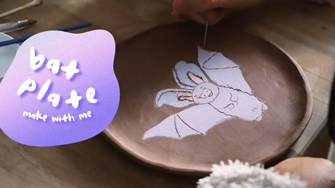 making a cute Bat Plate 🦇