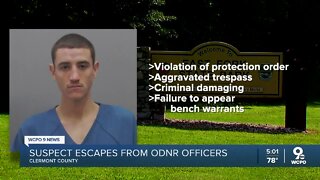 Suspect escapes from Ohio DNR officers in Clermont County