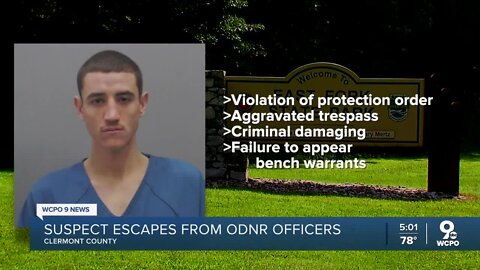 Suspect escapes from Ohio DNR officers in Clermont County