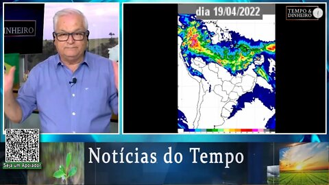 Previsão de CHUVAS isoladas e chegada de frio na região Sul com geadas