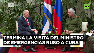 Termina la visita del ministro de Emergencias ruso a Cuba