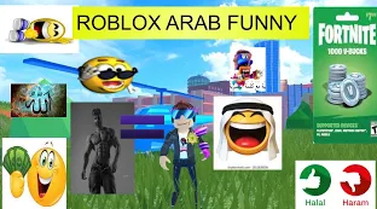 ROBLOX الجمل 🤩🥳البنجابية الحرة Arab funny moments: return of the HALAL 💥💥 حلال الله💥💥💥💥💥