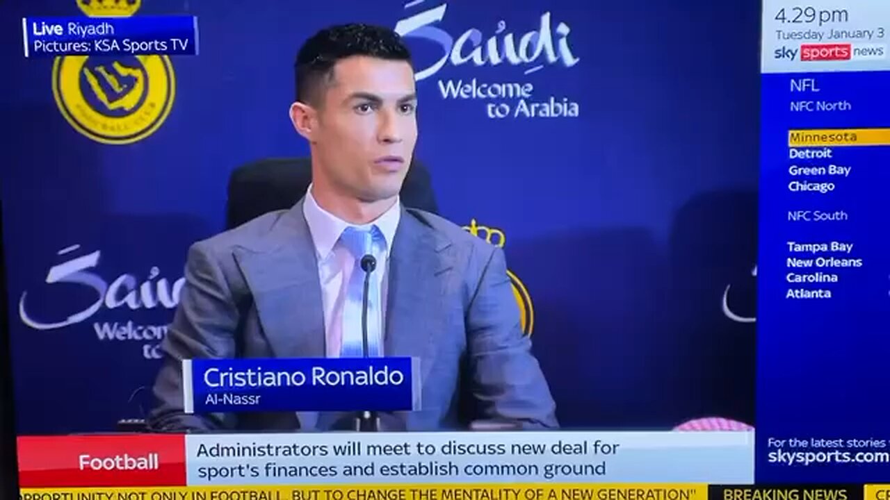 Ronaldo Accidentally says he’s playing in South Africa 😳😱 #Ronaldo