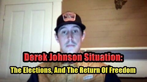 Derek Johnson Situation: The Elections, And The Return Of Freedom with SG Anon, DR. JAN