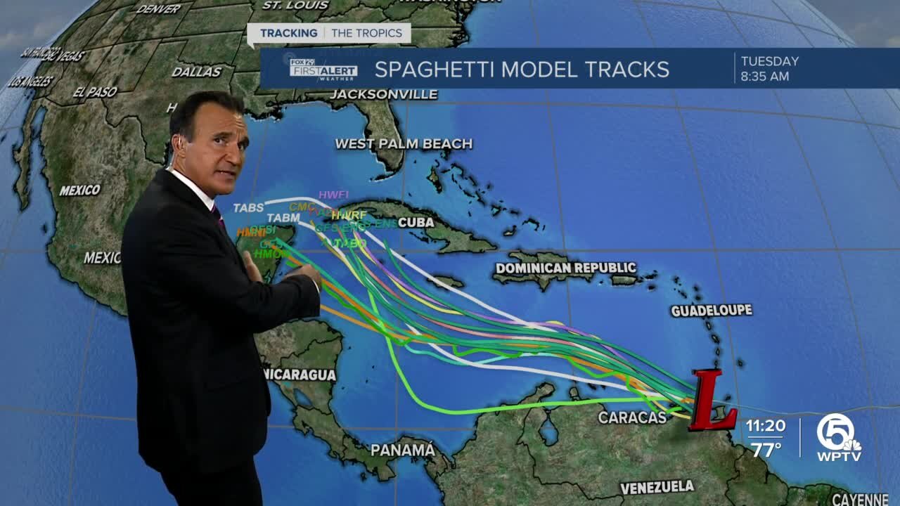 Invest 98-L has 90% chance of development; Fiona expected to pass near Bermuda