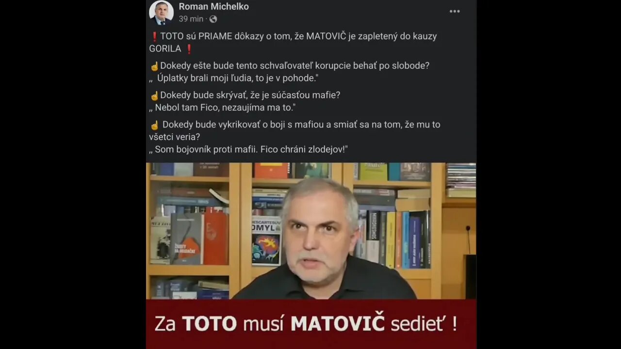 ❗TOTO sú PRIAME dôkazy o tom, že MATOVIČ je zapletený do kauzy GORILA❗28.11.2023