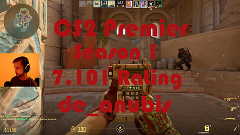 CS2 Premier Matchmaking - Season 1 - 7,101 Rating - de_anubis