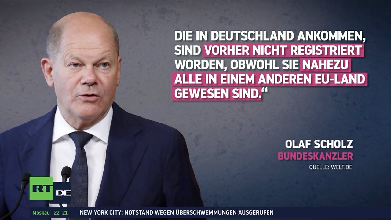 Scholz: Zu viele Flüchtlinge kommen nach Deutschland