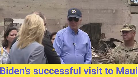 President Biden's successful visit to Maui? overshadowed by misleading "sleeping"- claims 'it was all garbage!'
