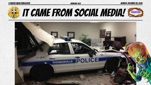 OFFICER NOT-SO-FRIENDLY: POLICE CAR TAKES A COFFEE BREAK—BY CRASHING INTO THE BREAK ROOM!