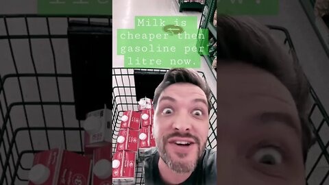 Milk is cheaper than GAS.