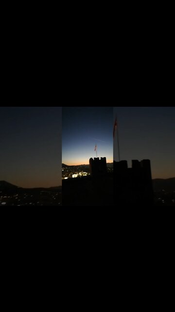 Kale night Panorama Skopje Macedonia 2021