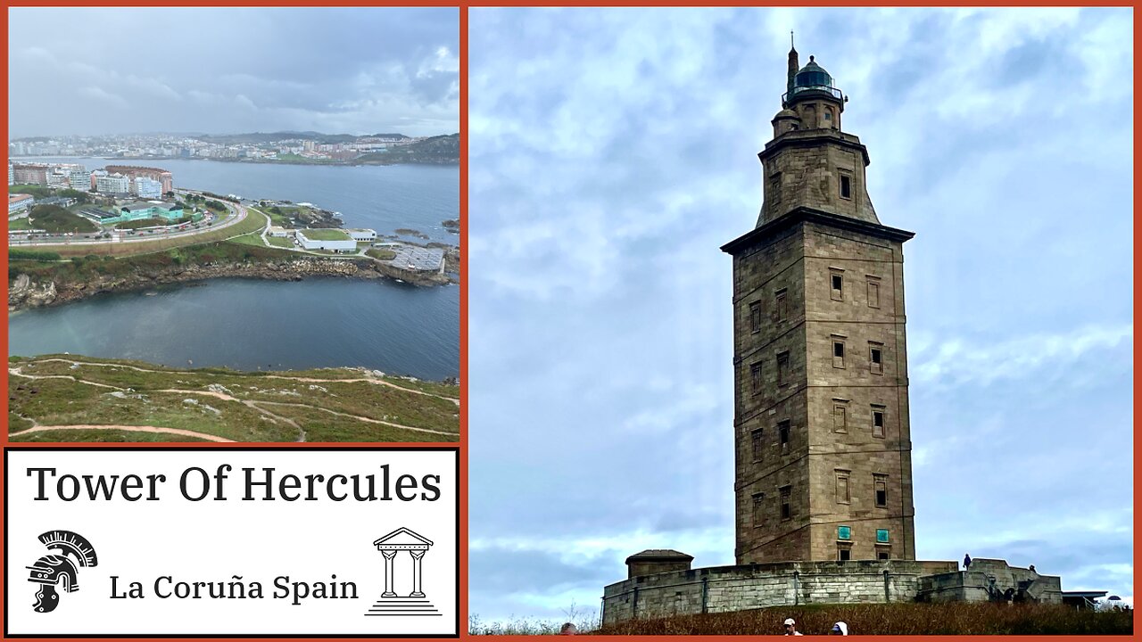 Tower of Hercules Built in the 2nd Century - Oldest Working Roman Lighthouse - A Coruña Spain 2024