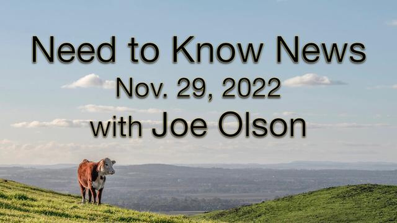 Need to Know News (29 November 2022) with Joe Olson