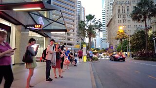 Rush Hour in Australia - The Brisbane Central Business District