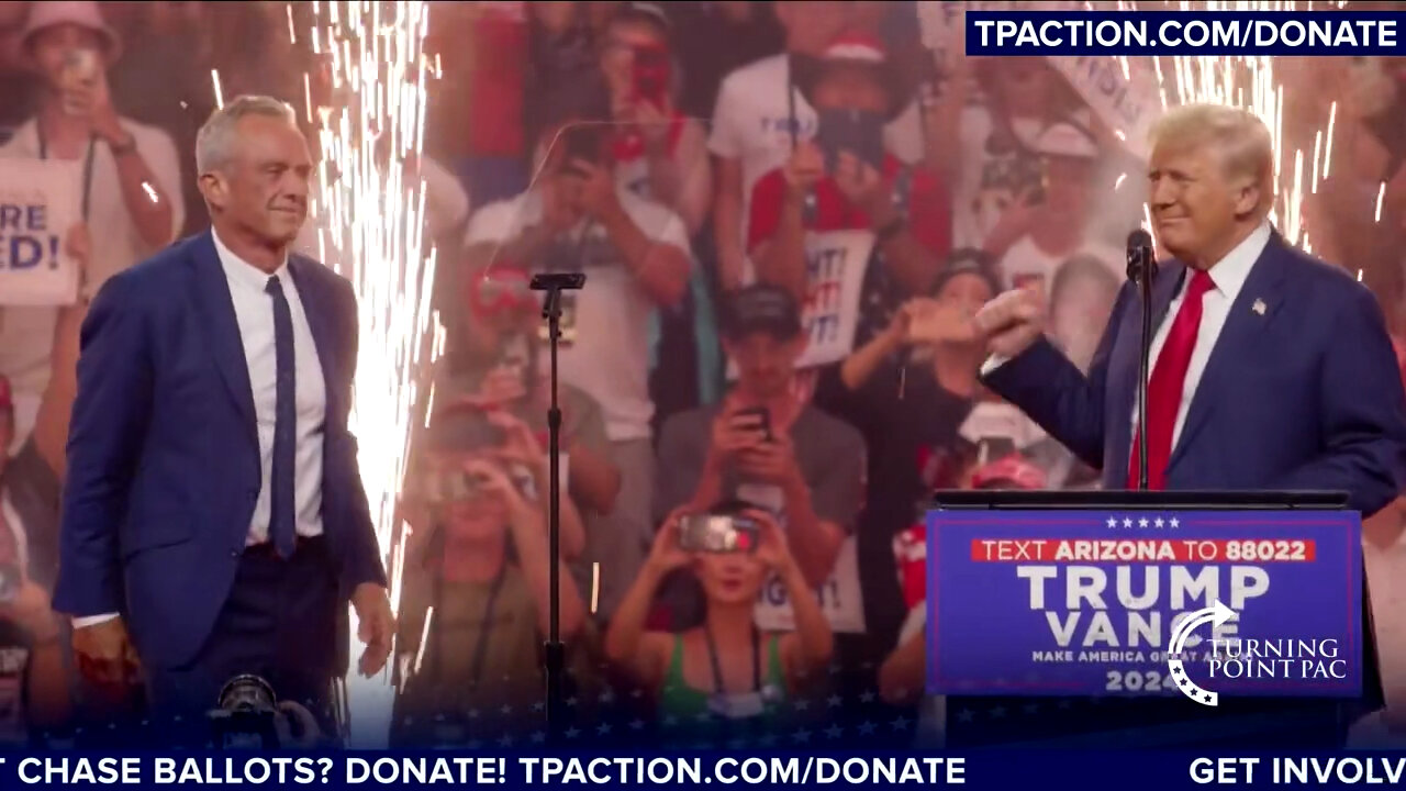 EPIC! RFK Jr. Receives Rockstar Welcome at Trump Rally in Arizona - Entrance and Full Speech