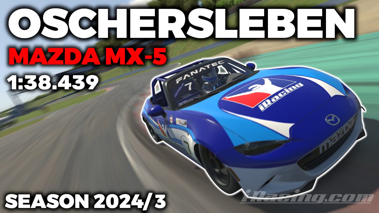 iRacing Guide MX-5 Oschersleben - Hot Lap + Setup - 1:38,439