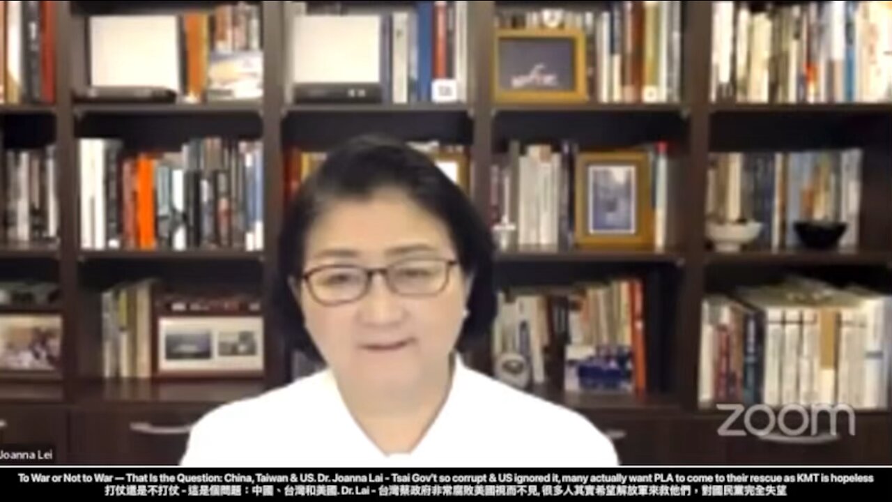 Dr. Joanna Lai - Tsai Gov’t so corrupt & US ignored it, many actually want PLA to come to rescue