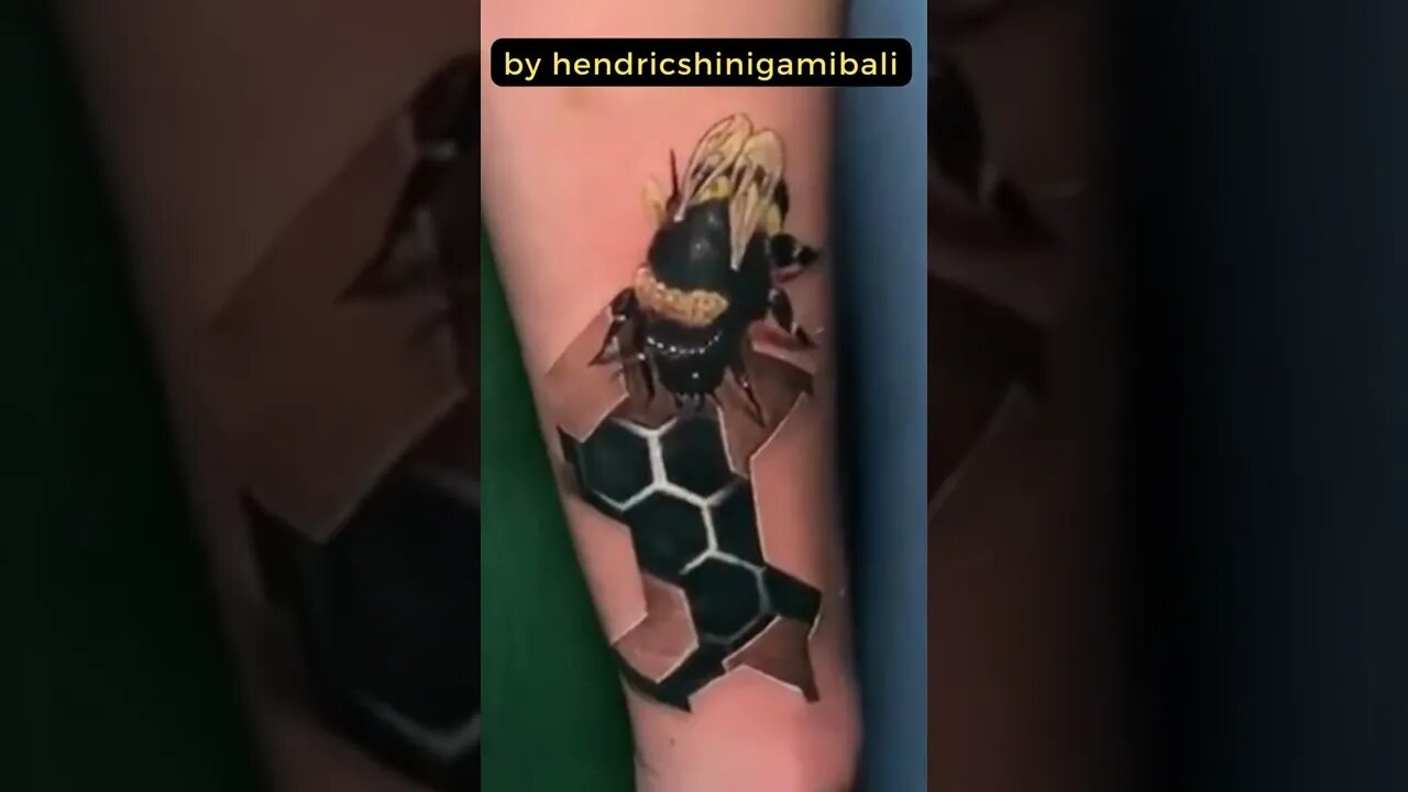 Stunning work by hendricshinigamibali #shorts #tattoos #inked #youtubeshorts