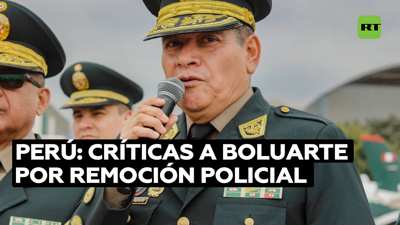 Excomandante de Perú contra Boluarte por remoción "abrupta e ilegal" de mandos policiales