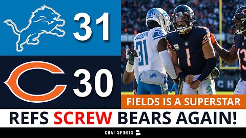 Bears vs. Lions Reaction: Refs SCREW Chicago Again, Justin Fields Is A Star