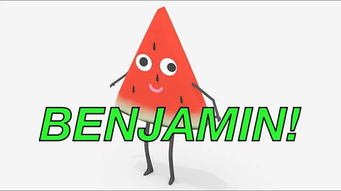 Happy Birthday BENJAMIN! - WATERMELON Birthday Song