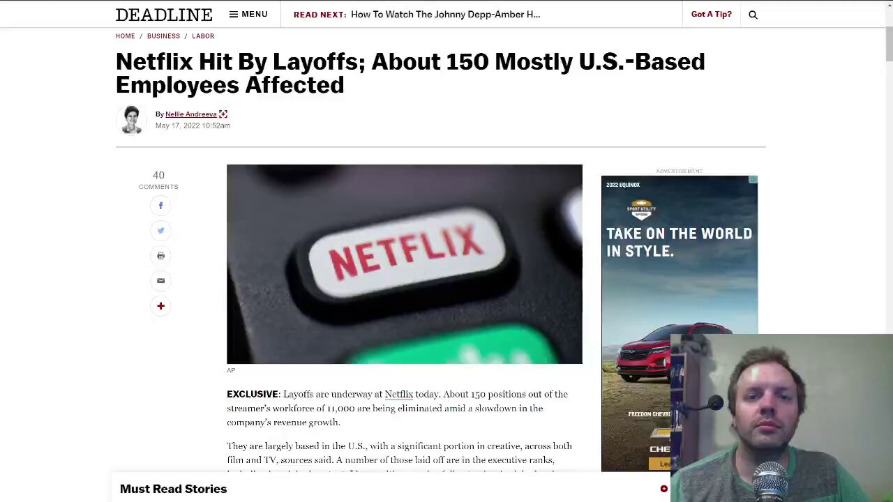 Netflix laying off 150 employees