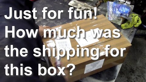 Fun quiz! How much was the shipping of this 4 kg parts box?