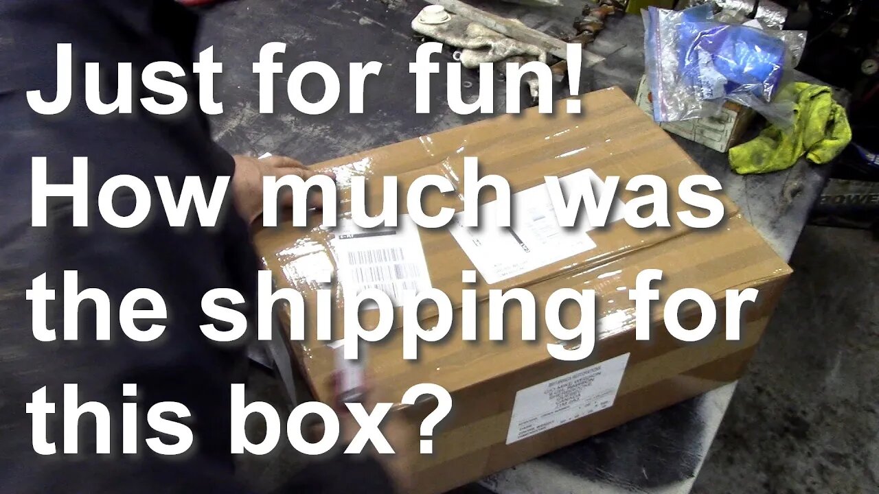 Fun quiz! How much was the shipping of this 4 kg parts box?