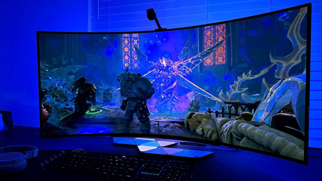 Space Marine 2 Keeps Getting BETTER on a 45" LG UltraWide OLED | BEST Gaming Monitor HDR Gameplay