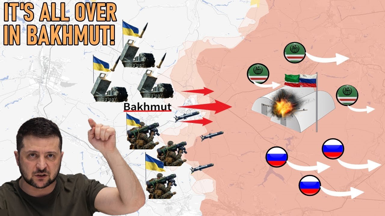 Huge Victory Has Been Proven: Largest Russian arsenal blown up by Ukrainian army in Bakhmut!