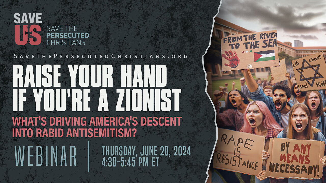 Webinar | Raise your hand if you're a Zionist: What's Driving America's Descent into Antisemitism?