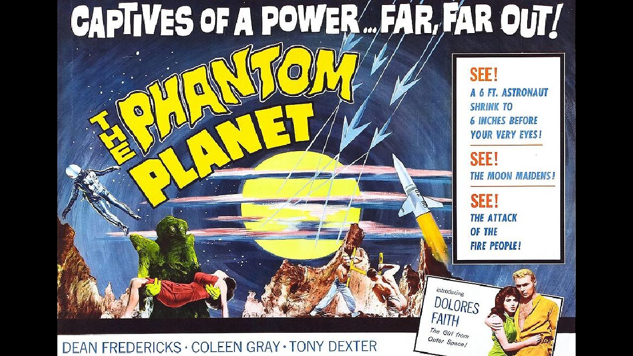 THE PHANTOM PLANET 1961 Spaceman Crash-Lands Ship on Asteroid of Tiny People FULL MOVIE in HD