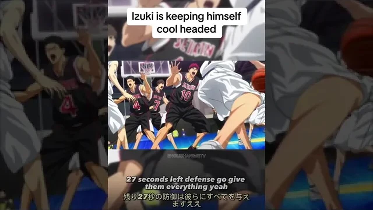 Izuki is keeping himself cool headed 🥶 #anime #kurokonobasket #fyp