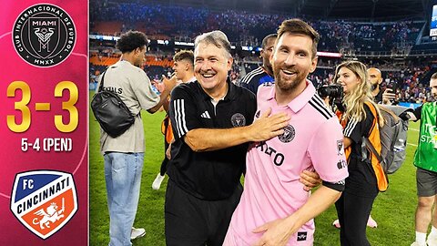 Inter Miami vs FC Cincinnati 3-3 Penalties (5-4) | Lionel Messi With Two Crucial Assists