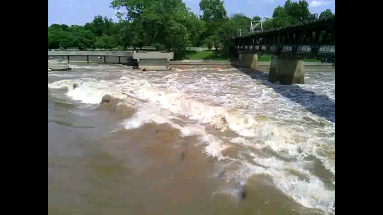 Old Pedestrian Bridge in Tulsa - Now Gone -