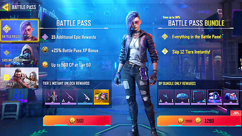 all 50 S10 Purchased rewards from the battle pass of CODM(CODM tweaks anymore IDK what Season it is)