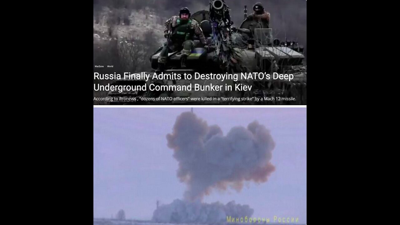 RUSSIA DESTROYS UNDERGROUND NATO BUNKER IN KIEV WITH HYPERSONIC MISSILES (MARCH 2023) - REDACTED