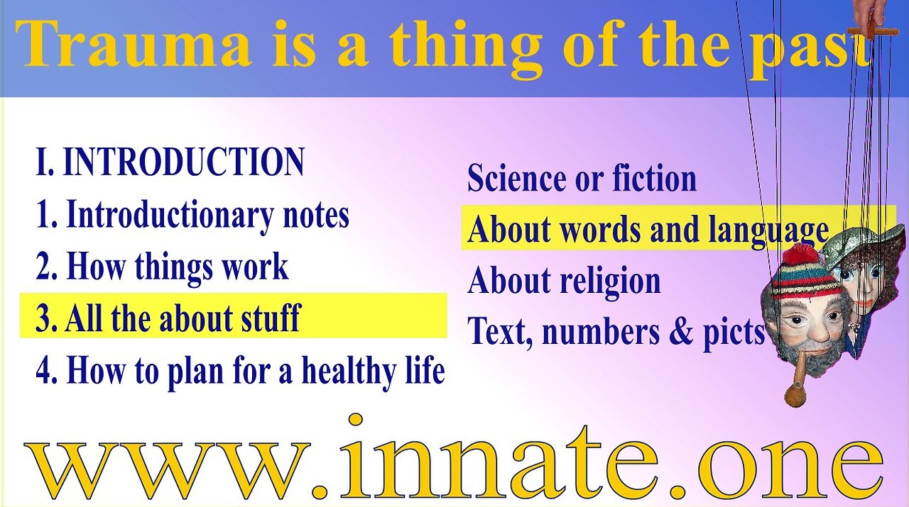 #20 How we CANNOT talk to our subconscious — Trauma is a thing of the past – About words...