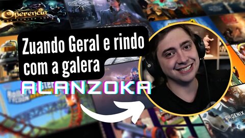 Alanzoka jogando vários jogos e zuando geral