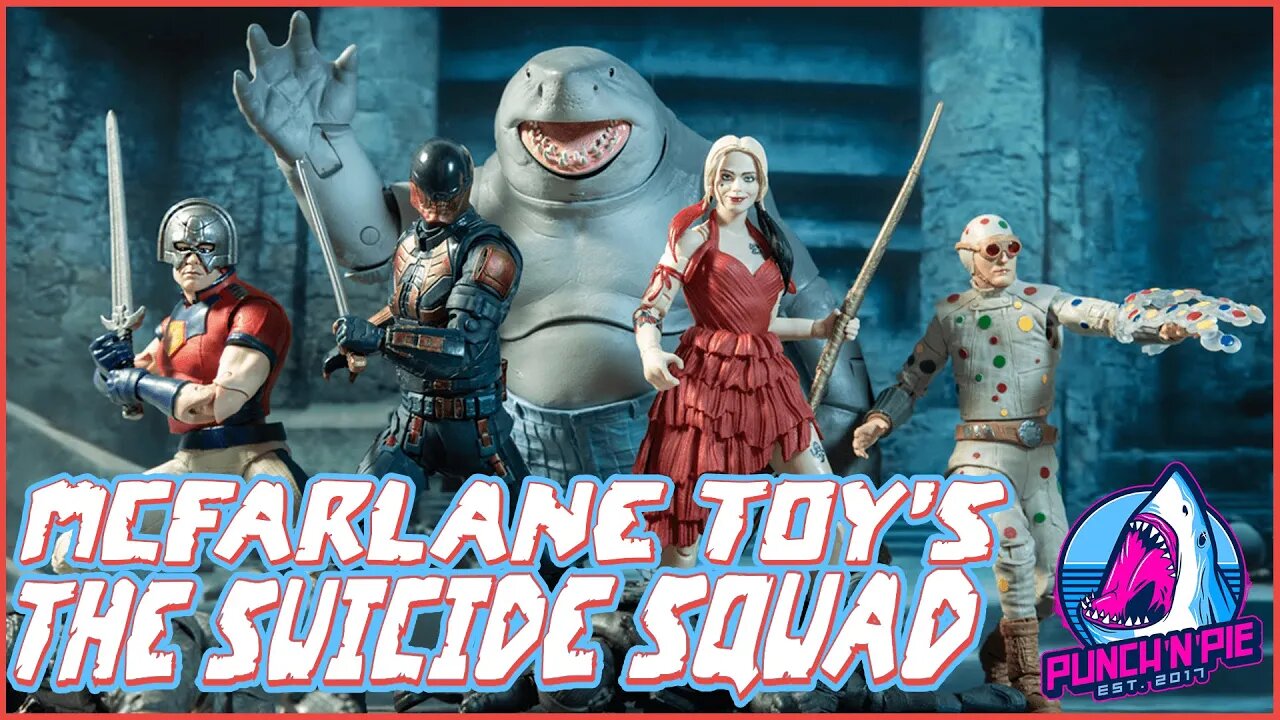 The Suicide Squad - Mcfarlane Toy's Complete Set - King Shark Build!