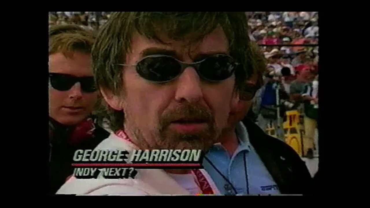 April 10, 1994 - Beatle George Harrison Part of Race Coverage from Phoenix