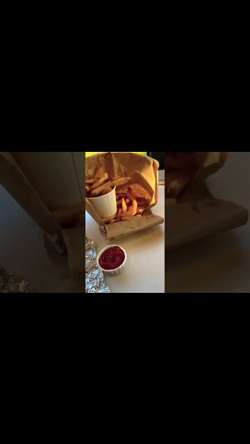 Meal at Boom Burger PEI