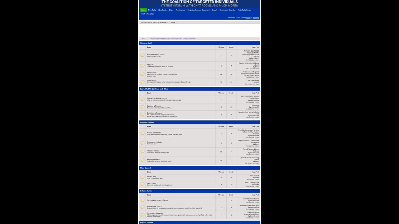 Reopening Of TCTI (TI) Forum - New Features, New Chat Rooms, New Truth Talks Forum & Much Much More!
