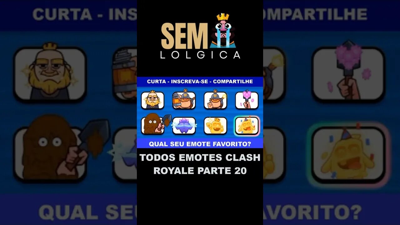 TODOS EMOTES CLASH ROYALE PARTE 20