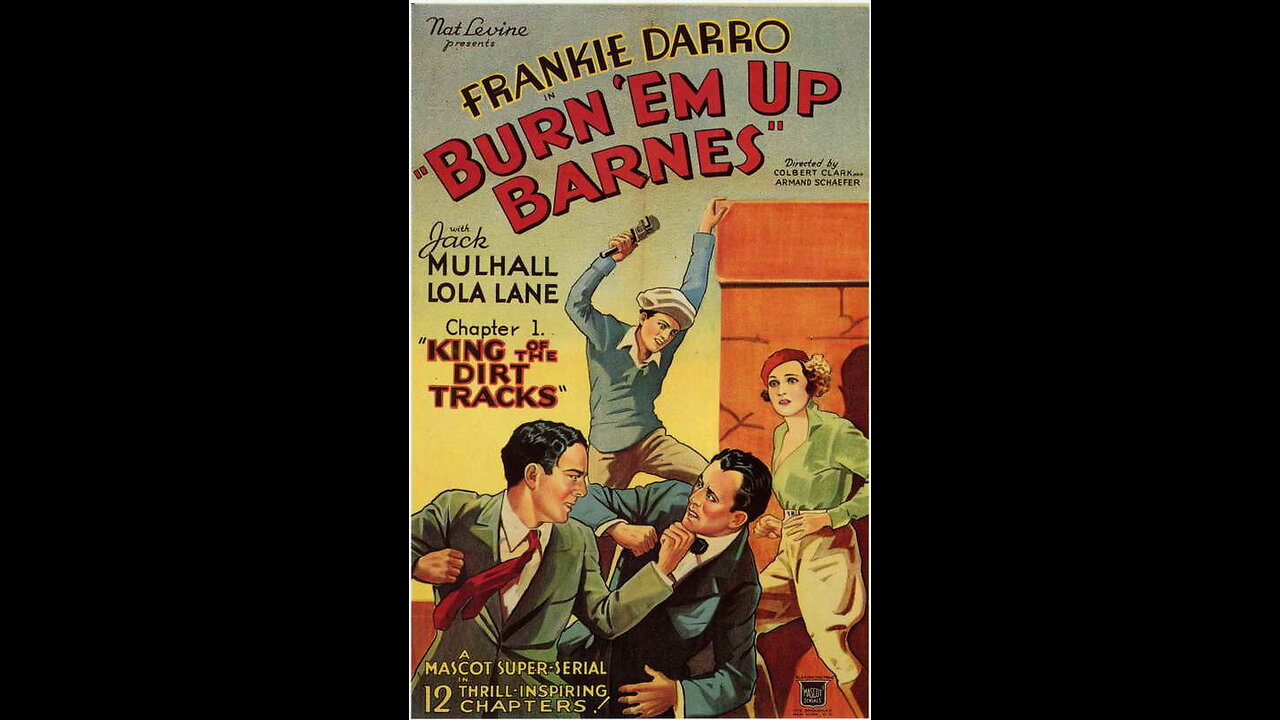 BURN-'EM UP BARNES {1934)--colorized,