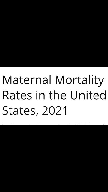 THE PREGNANCY DEATH RATE IS RISING