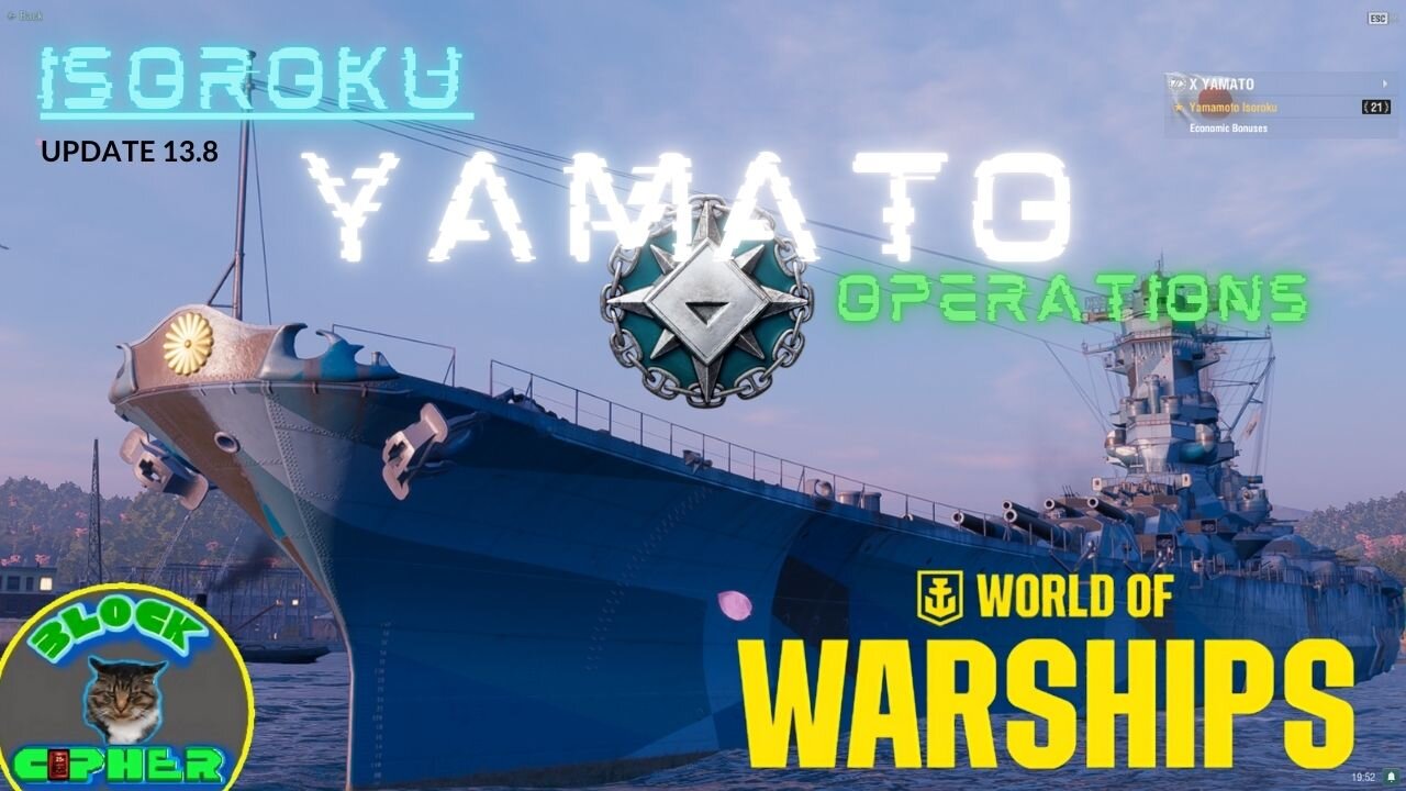 U-C Yamamoto Isoroku//T-10 YAMATO//Operations | WoWS