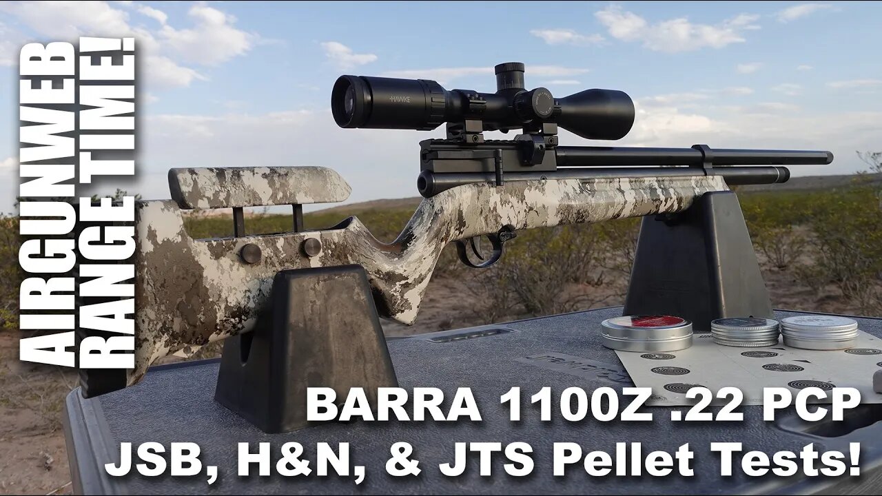 BARRA 1100Z .22 PCP - Testing JSB, H&N, and JTS 18 grain pellets - Which is most accurate?