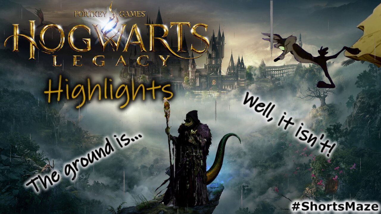 Hogwarts Legacy #Shorts - Highlights 002 - The ground is... Well, it isn't!